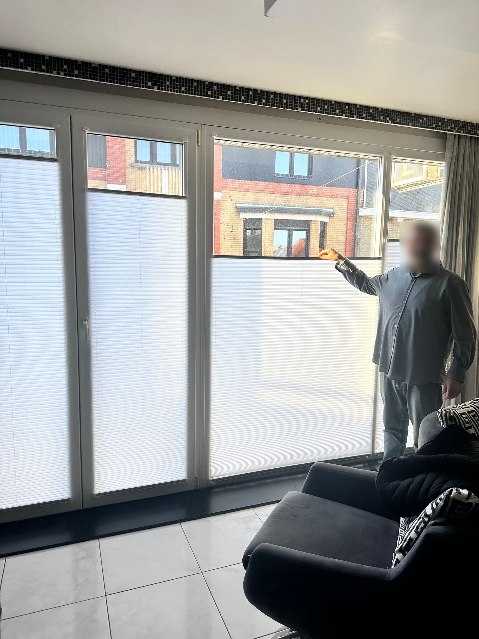 Store porte-fenêtre sur mesure – Grande largeur